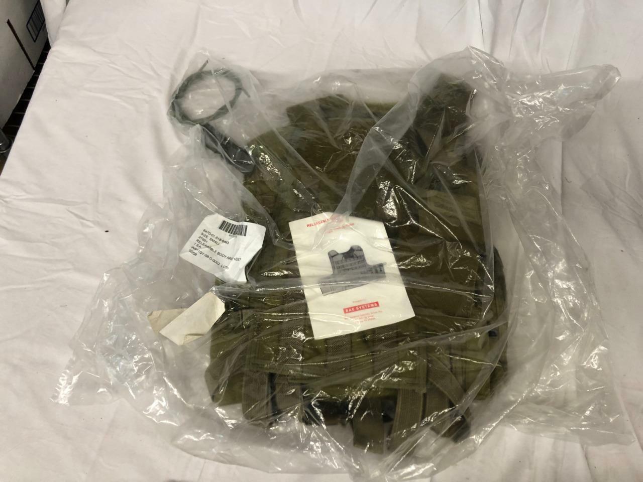 NEW BAE SYSTEMS SDS RBAV RELEASABLE BODY ARMOR TAN VEST  X-Large