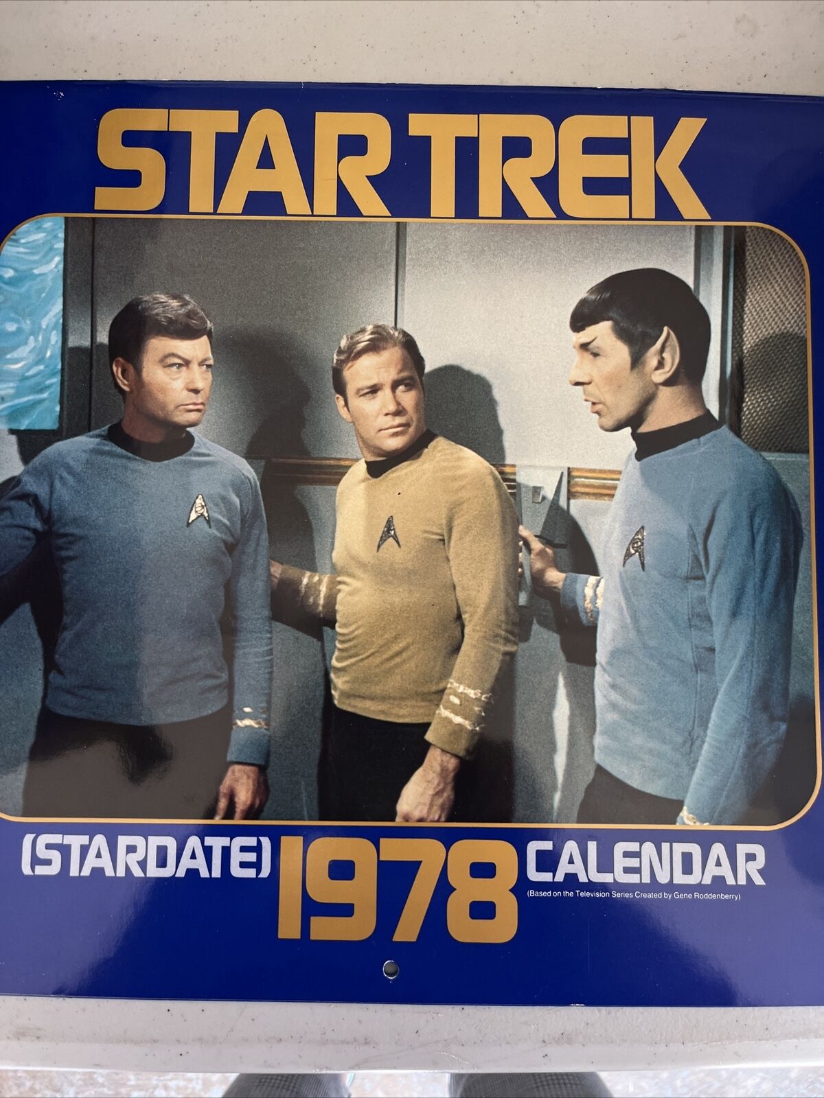 Vintage 1978 STAR TREK Original Series Calendar w/Centerfold Poster - Very Good