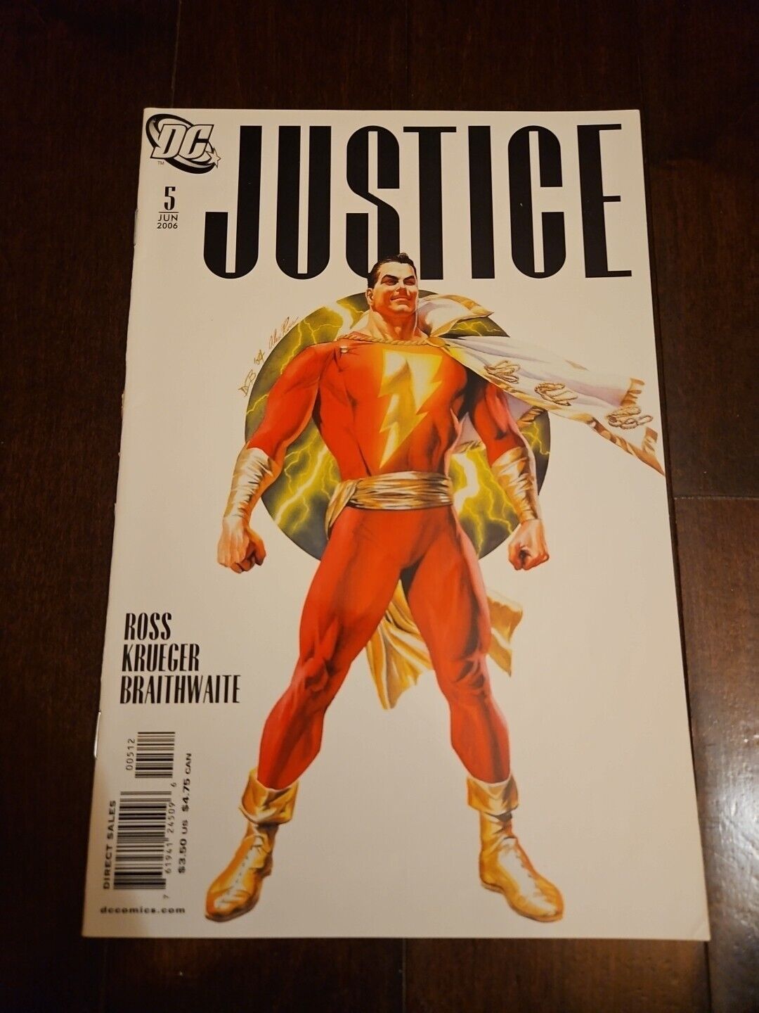 Justice #5  DC Comics 2005 Alex Ross 2nd Print Shazam Cover