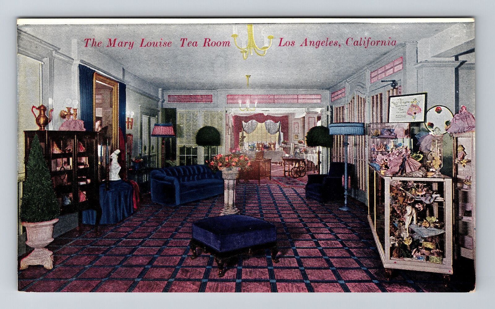 Los Angeles, CA-California, The Mary Louise Tea Room c1910, Vintage Postcard