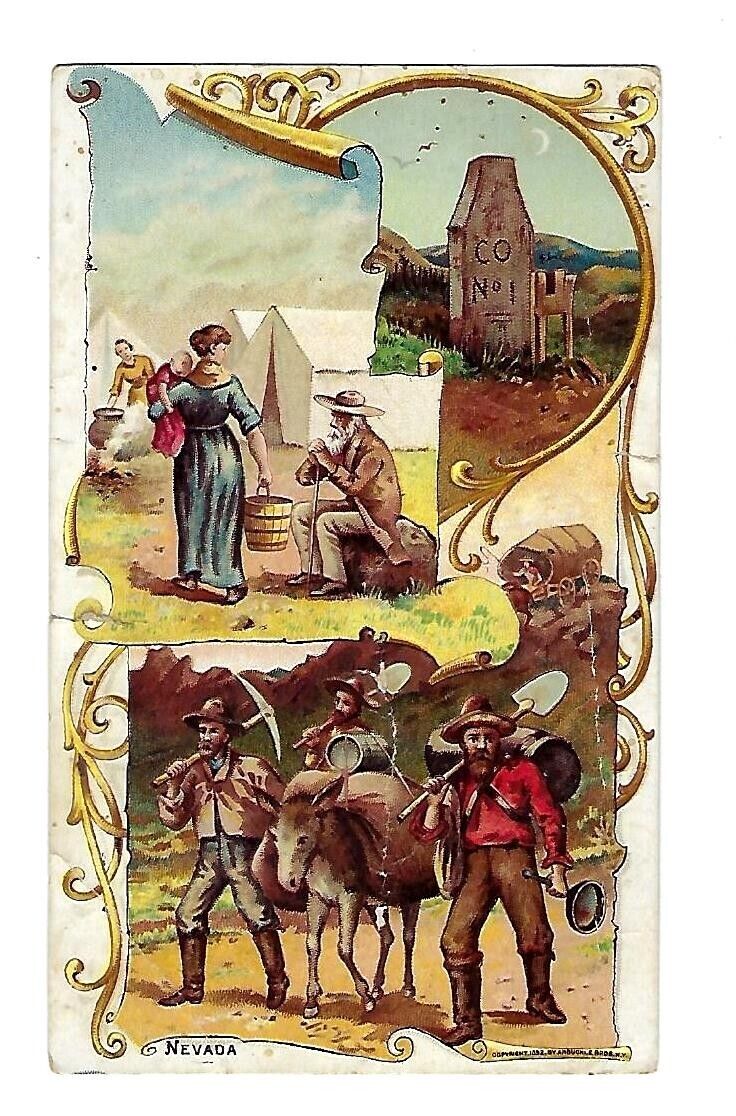 c1890\'s Trade Card Arbuckle Bros. N.Y., Coffee, Gold Diggers