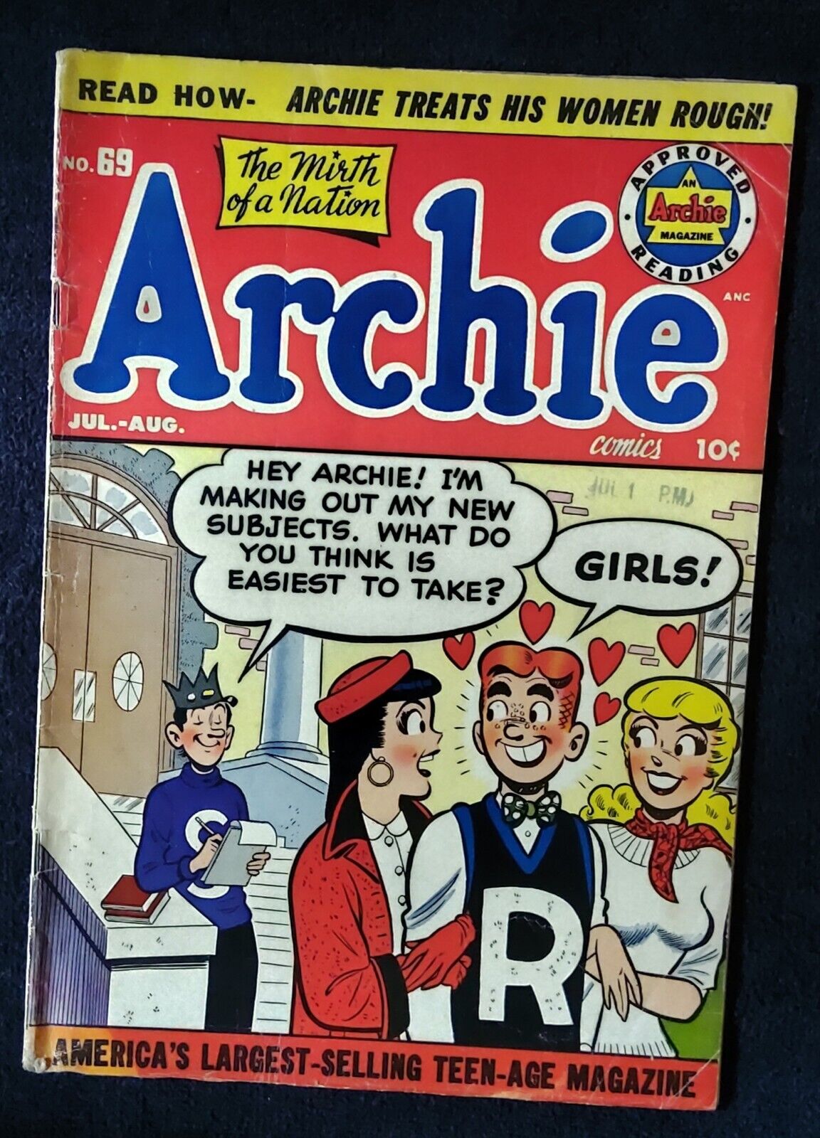 ARCHIE #69 (\'54) VG (looks nicer), Scarce Pre-Code Issue