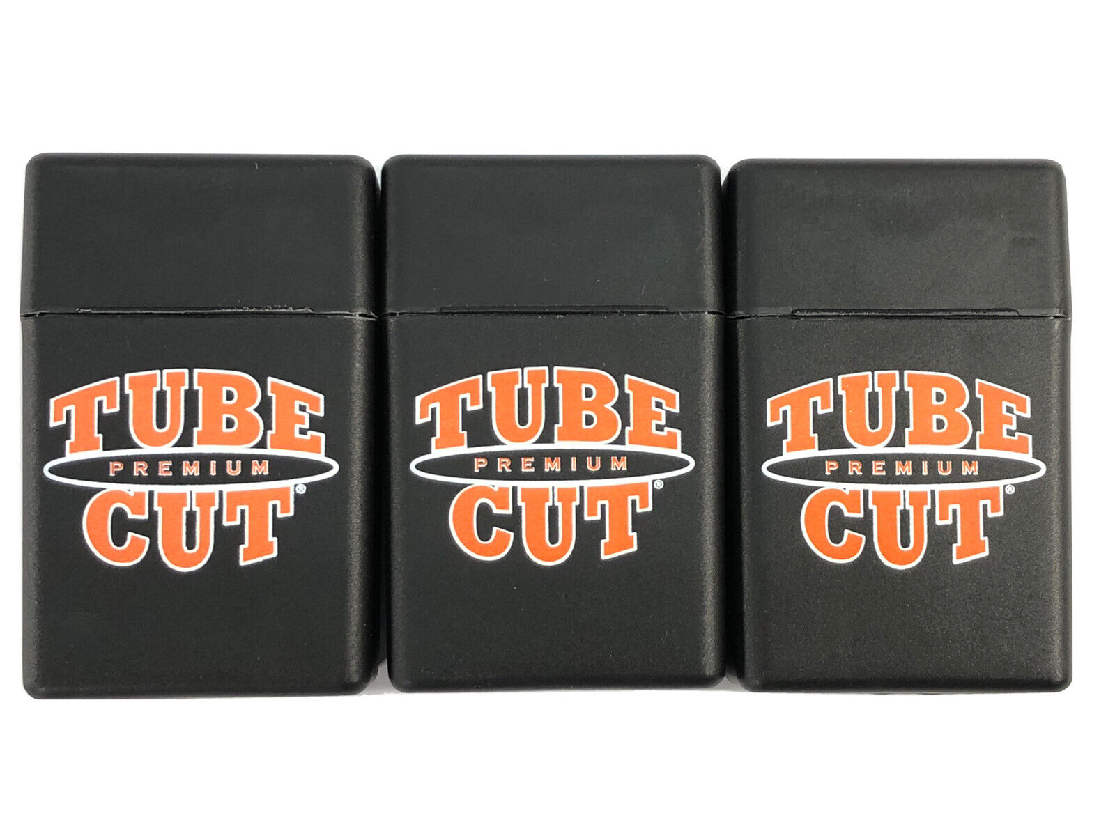 3 Gambler Tube Cut King Size Cigarette Case Hard Flip Top Strong Heavy Duty Box