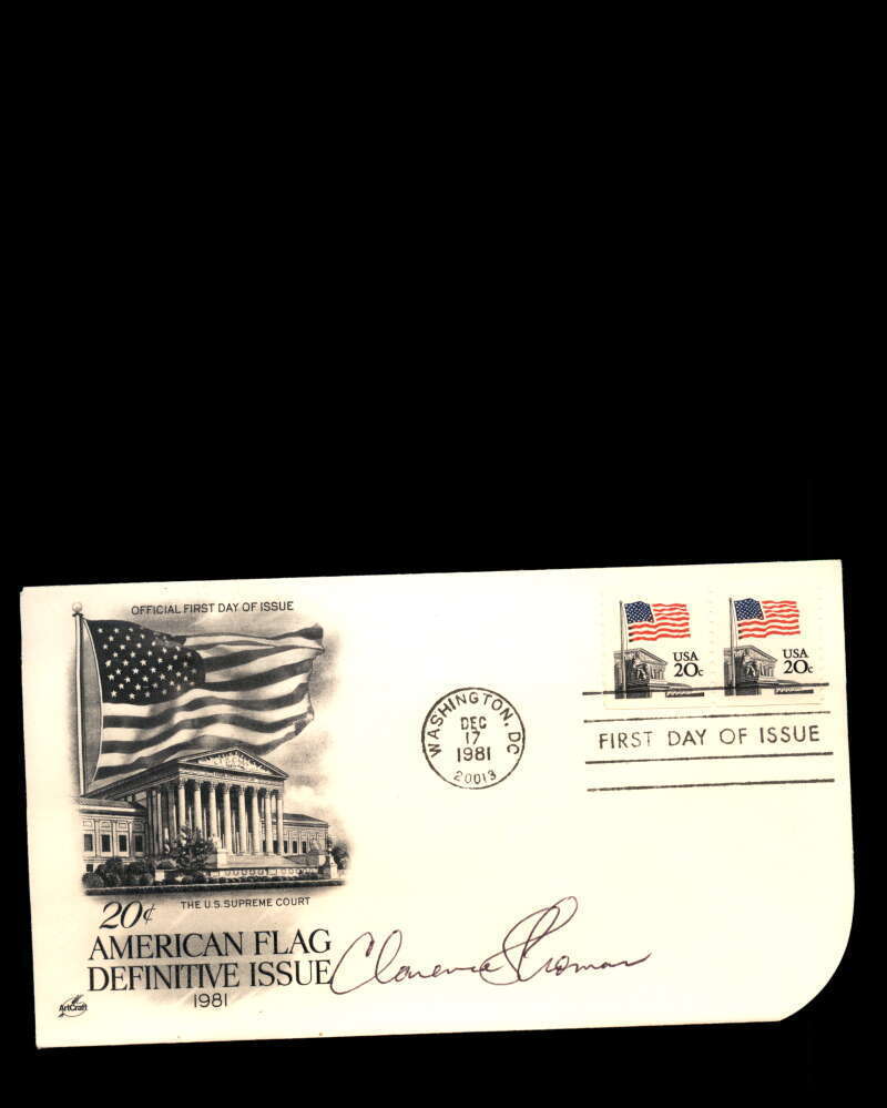 Clarence Thomas JSA Coa Signed 1981 FDC First Day Cover Cache Supreme Court Auto