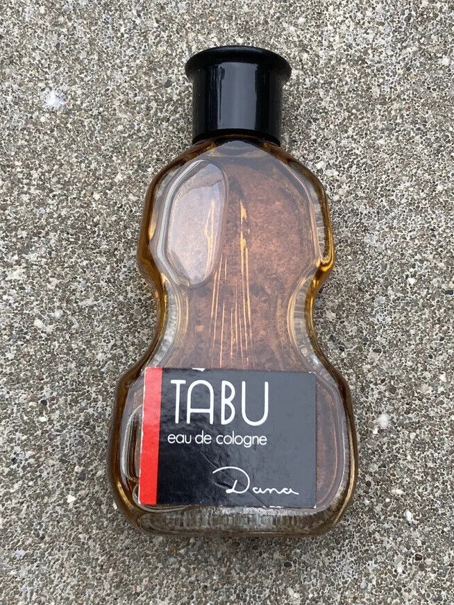 TABU Eau De Cologne DANA Perfumes Corp.  1/2 FL. OZ. Mini Fiddle Shape Full