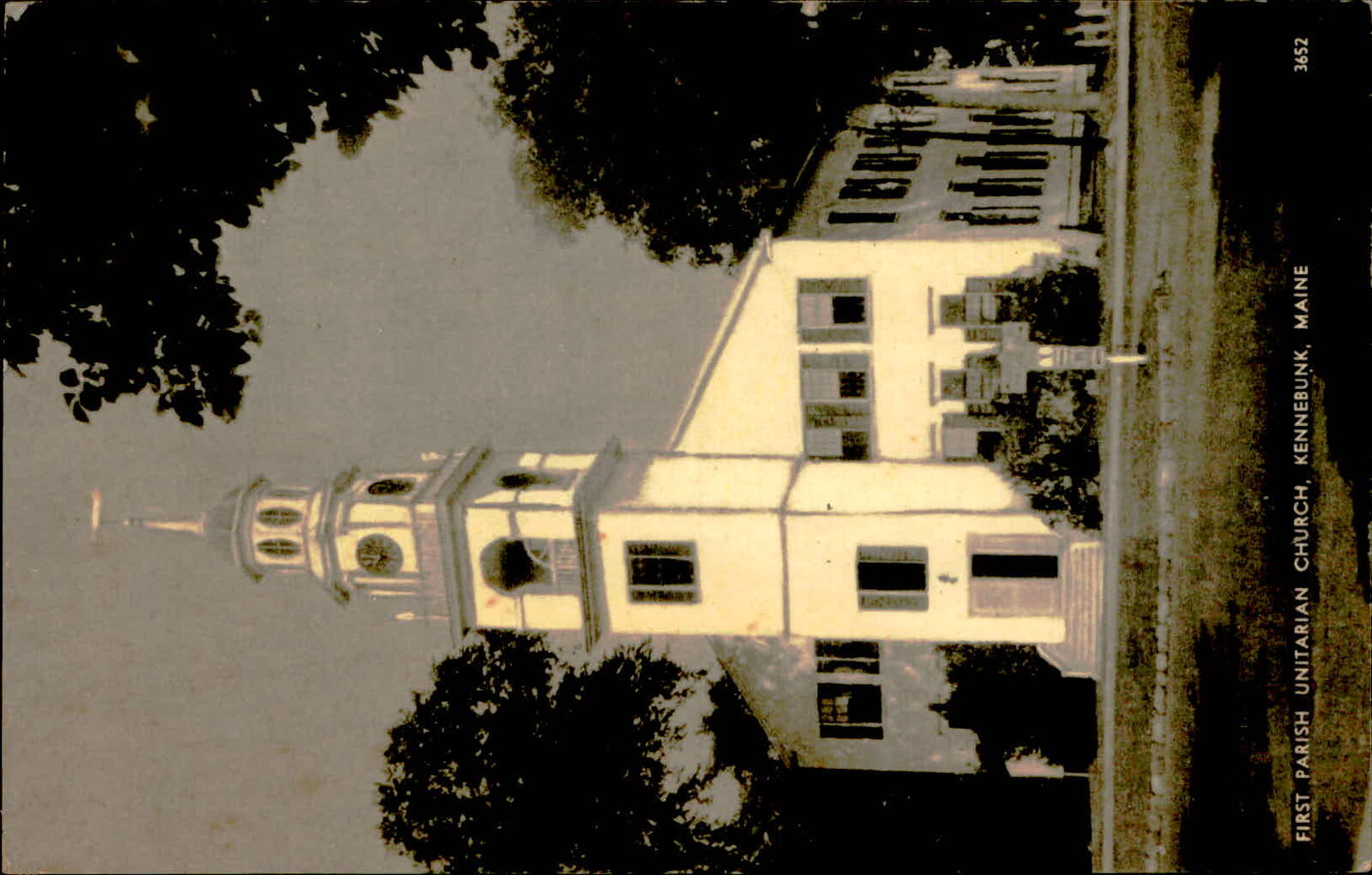 Postcard: 00 FIRST PARISH UNITARIAN CHURCH, KENNEBUNK, MAINE 3652