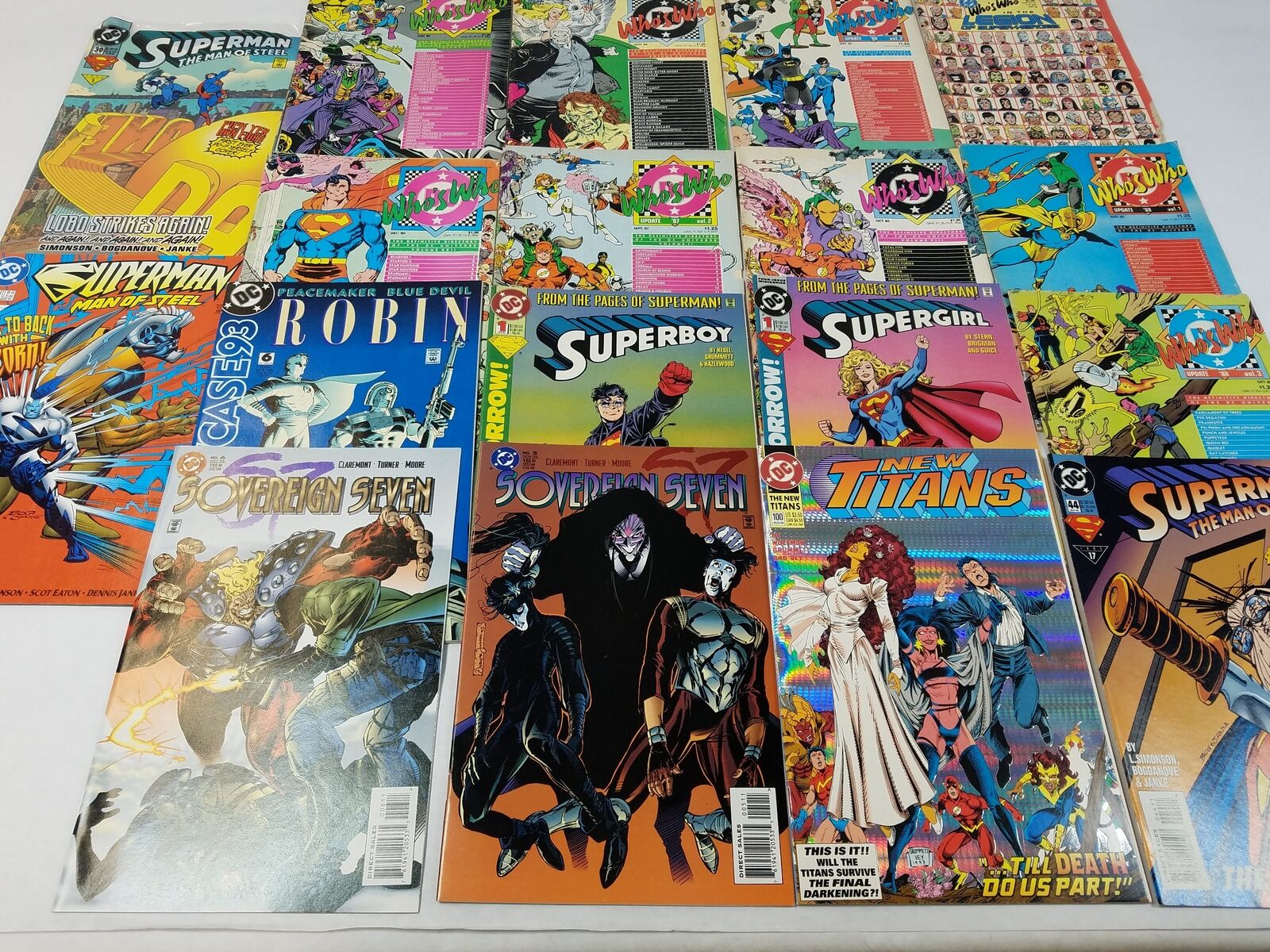 DC Comic Book Lot W/ Superman , Who\'s Who & More