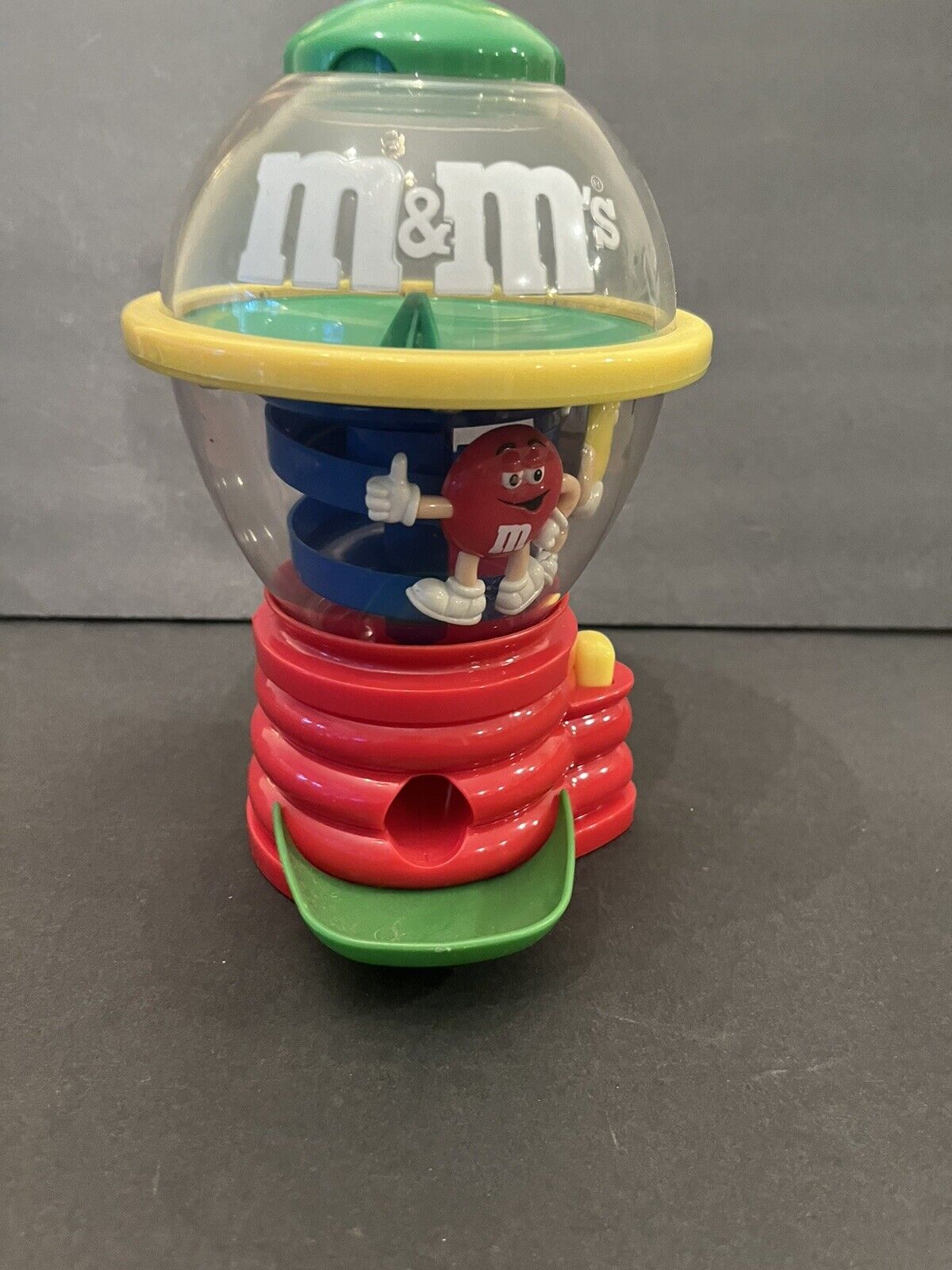 Rare Vintage 1990’s M&M’s Spinning Candy Dispenser Plastic Pre Owned & Works
