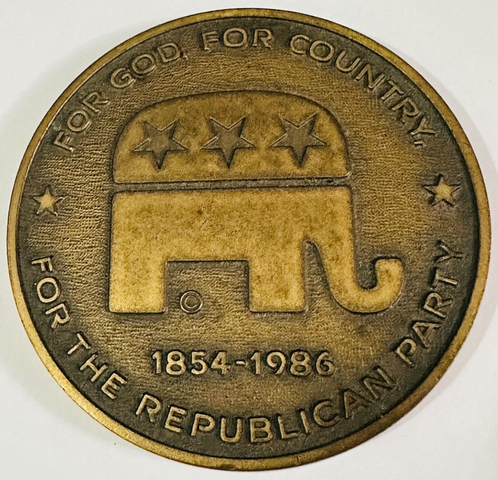 Republican Party Medal 1854-1986 For God For Country, For The Republican Party