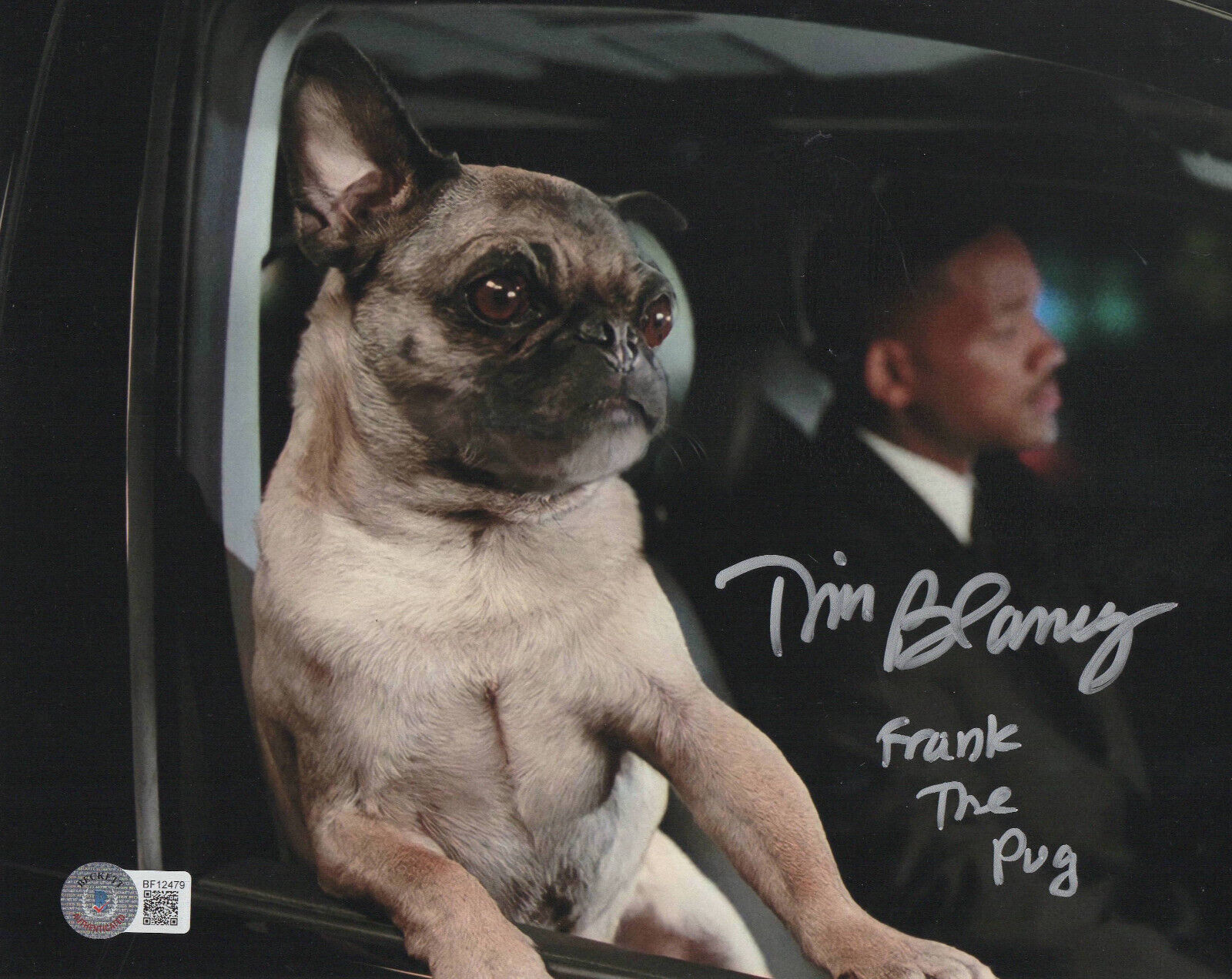 TIM BLANEY SIGNED AUTOGRAPH 8X10 MEN IN BLACK PHOTO BAS BECKETT FRANK THE PUG