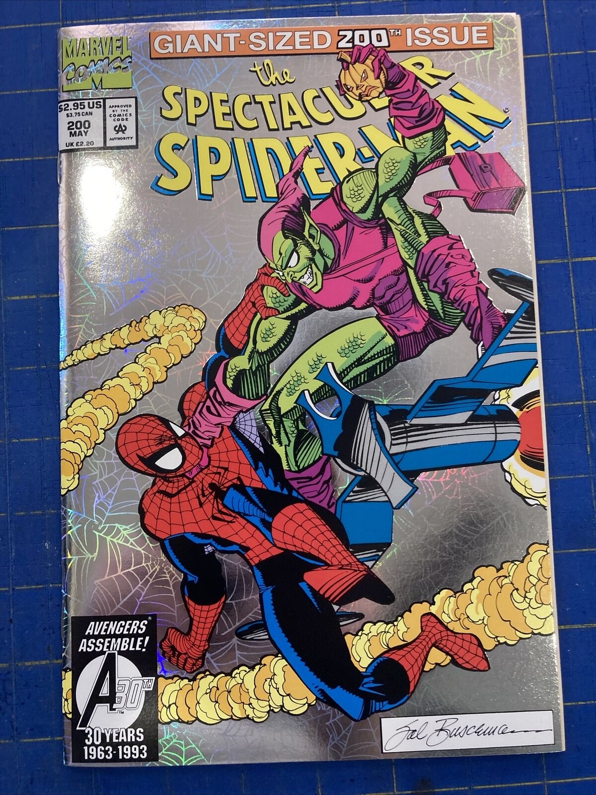 The Spectacular Spider-Man Giant Sized 200 Issue Silver Foil 93 Marvel Comic VF