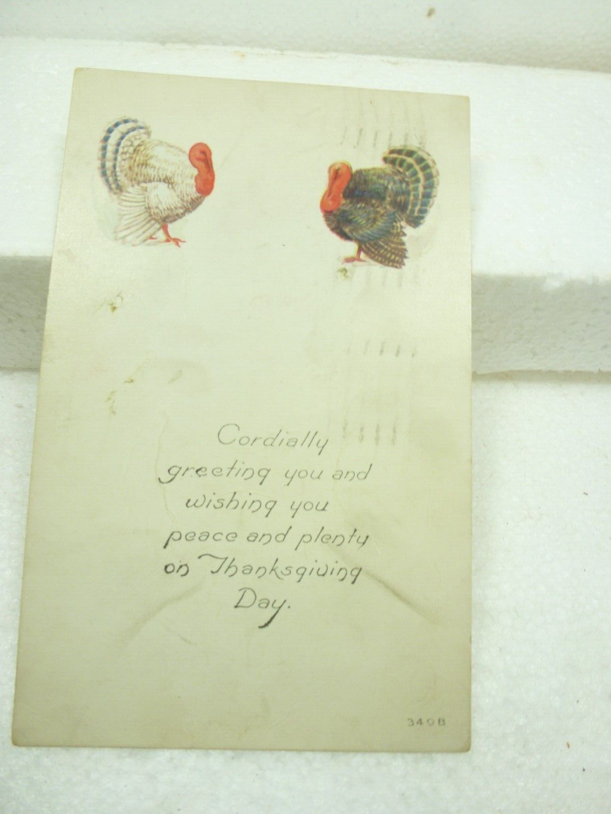 Antique Postcard Thanksgiving Turkeys Used Posted Nov 22, 1921