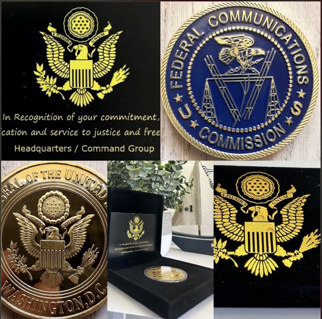 FEDERAL COMMUNICATIONS COMMISSION (FCC) Challenge Coin  USA