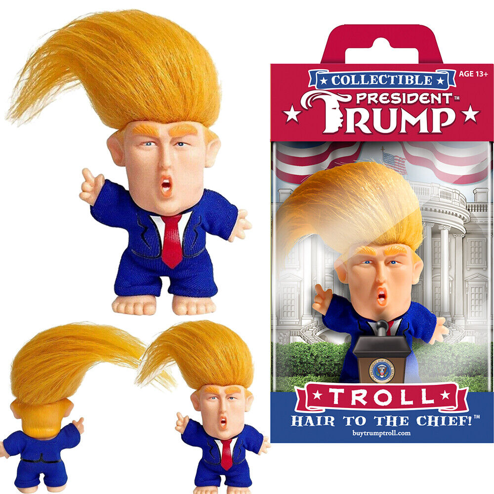 Funny President Donald Trump Troll Doll Figure - NEW Make America Great Again_US