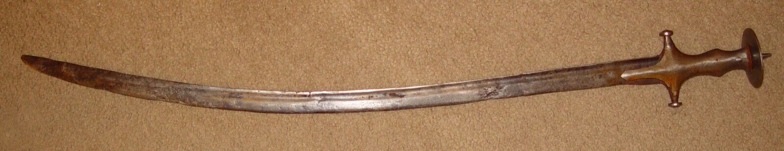 Early Antique Wootz Blade Indo Persian Tulwar, Shamshir, Talwar Sword