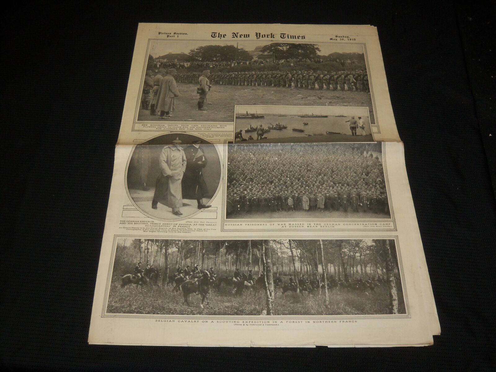 1915 MAY 30 NEW YORK TIMES PICTURE SECTION - LUISTANIA'S DEAD - NP 5482