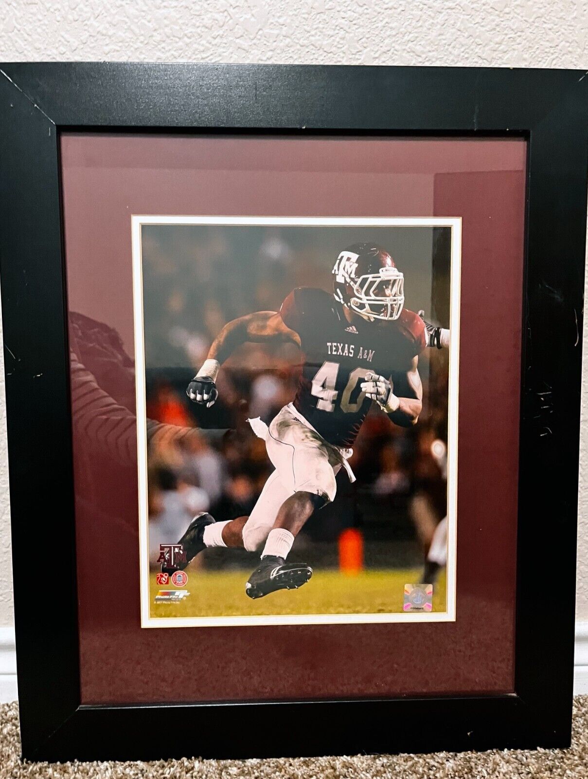 Texas A&M Football Player 11x14in Photograph- Officially Licensed Collegiate Pro