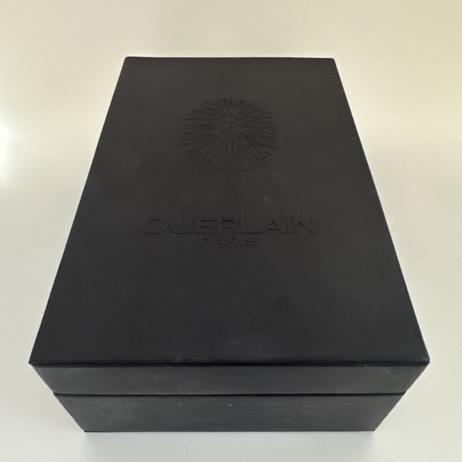 GUERLAIN PARIS Perfume Empty Box Only 5 X 7.5 Faux leather Embossed Logo