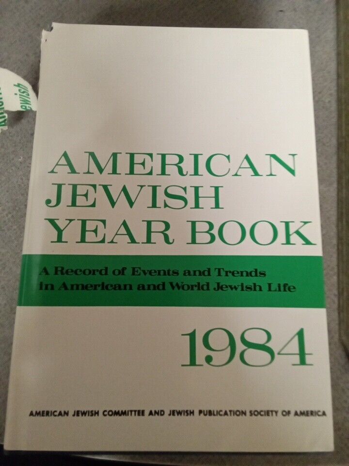 1984 American Jewish year book Record of Events English