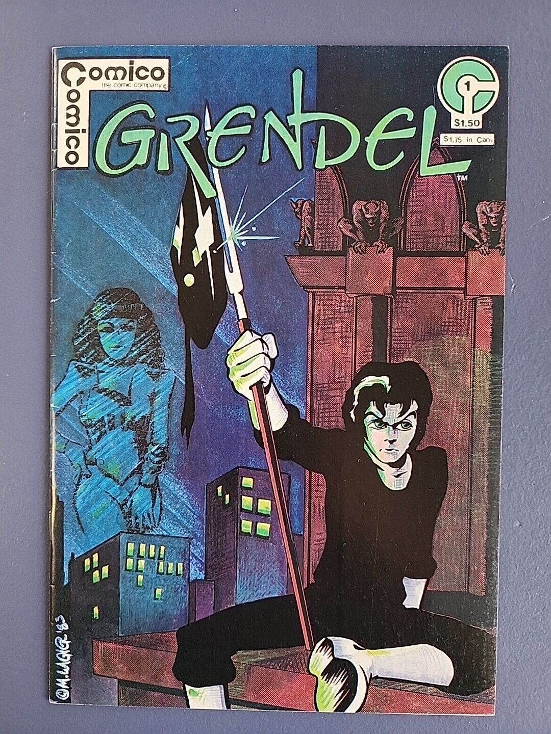 Grendel #1 2nd Appearance and Origin Nice Book (Comico, 1983) VF