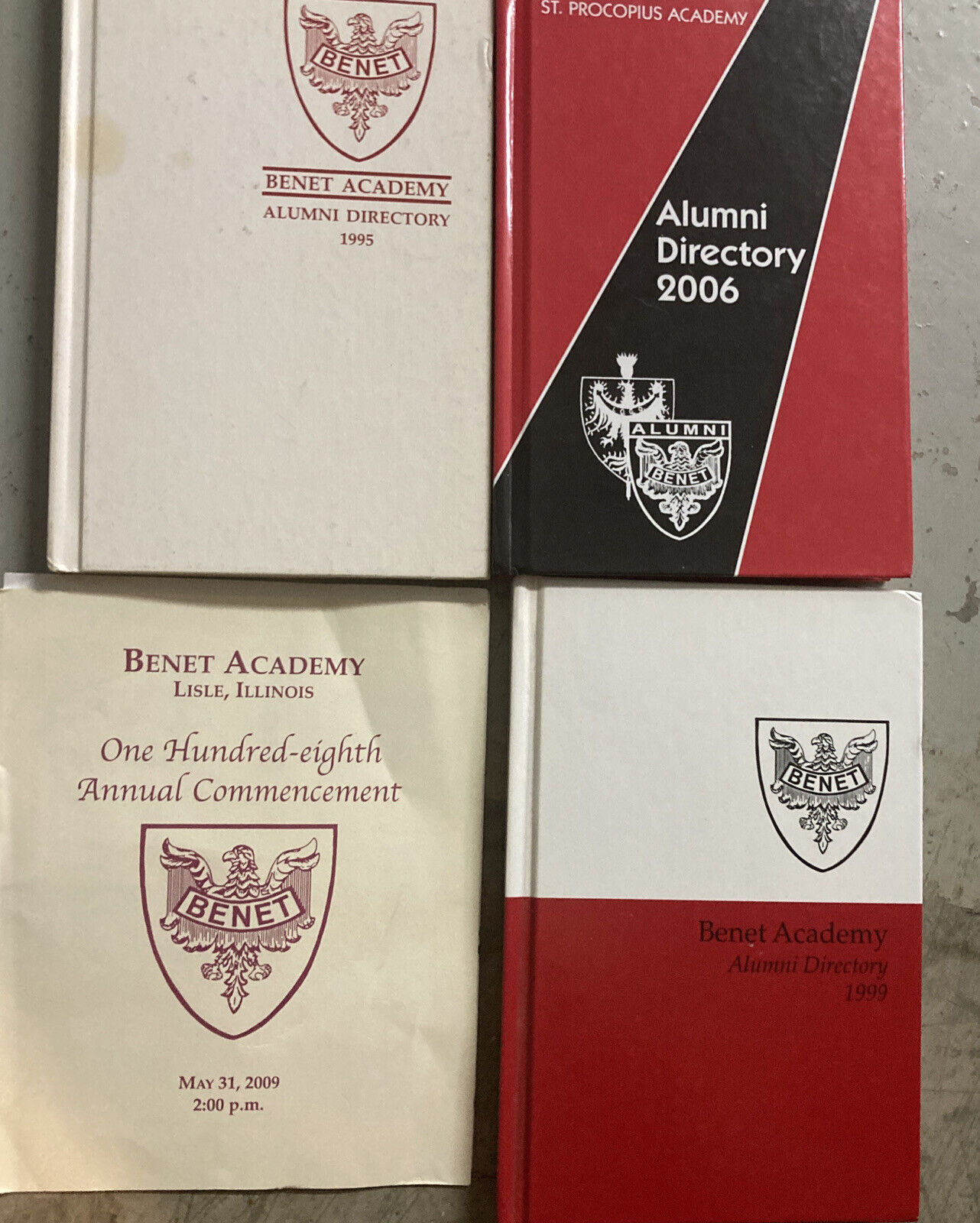 3 - 1995, 1999, 2006 Benet Academy Alumni Directories