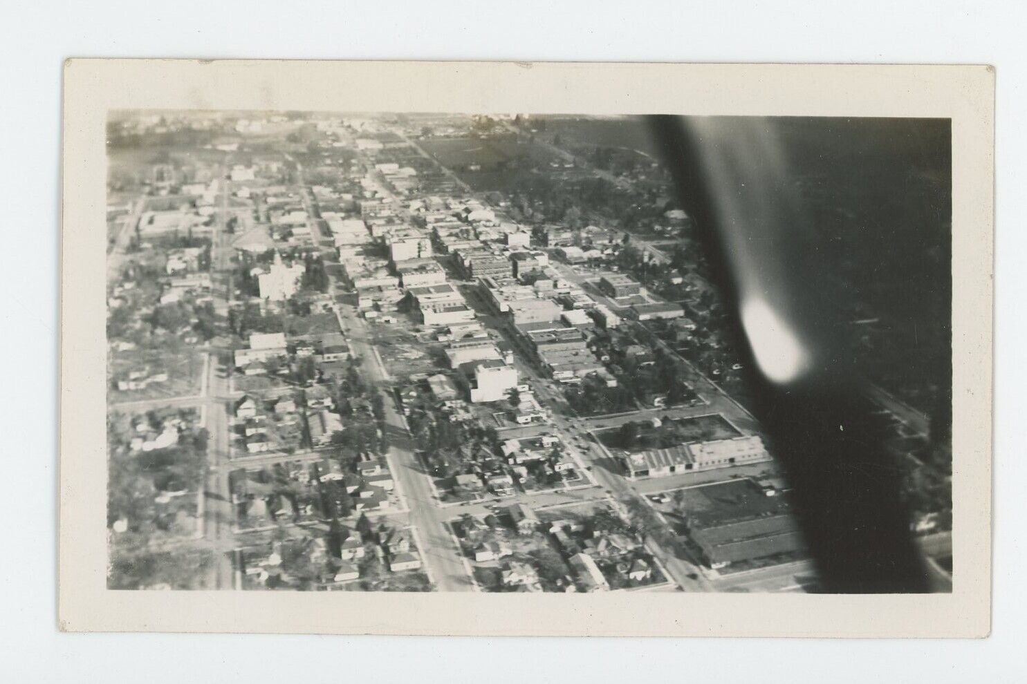 Vintage Photo Aerial View Historic Flood Extreme Weather Tulare Visalia CA 1937