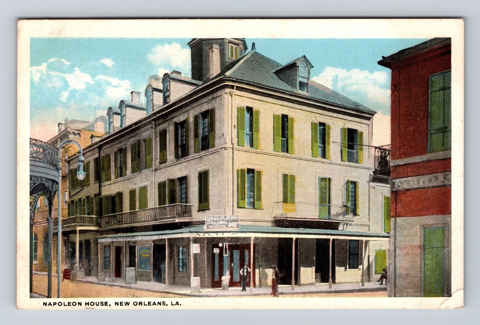 New Orleans LA-Louisiana, Napolean House, Antique, Vintage Souvenir Postcard