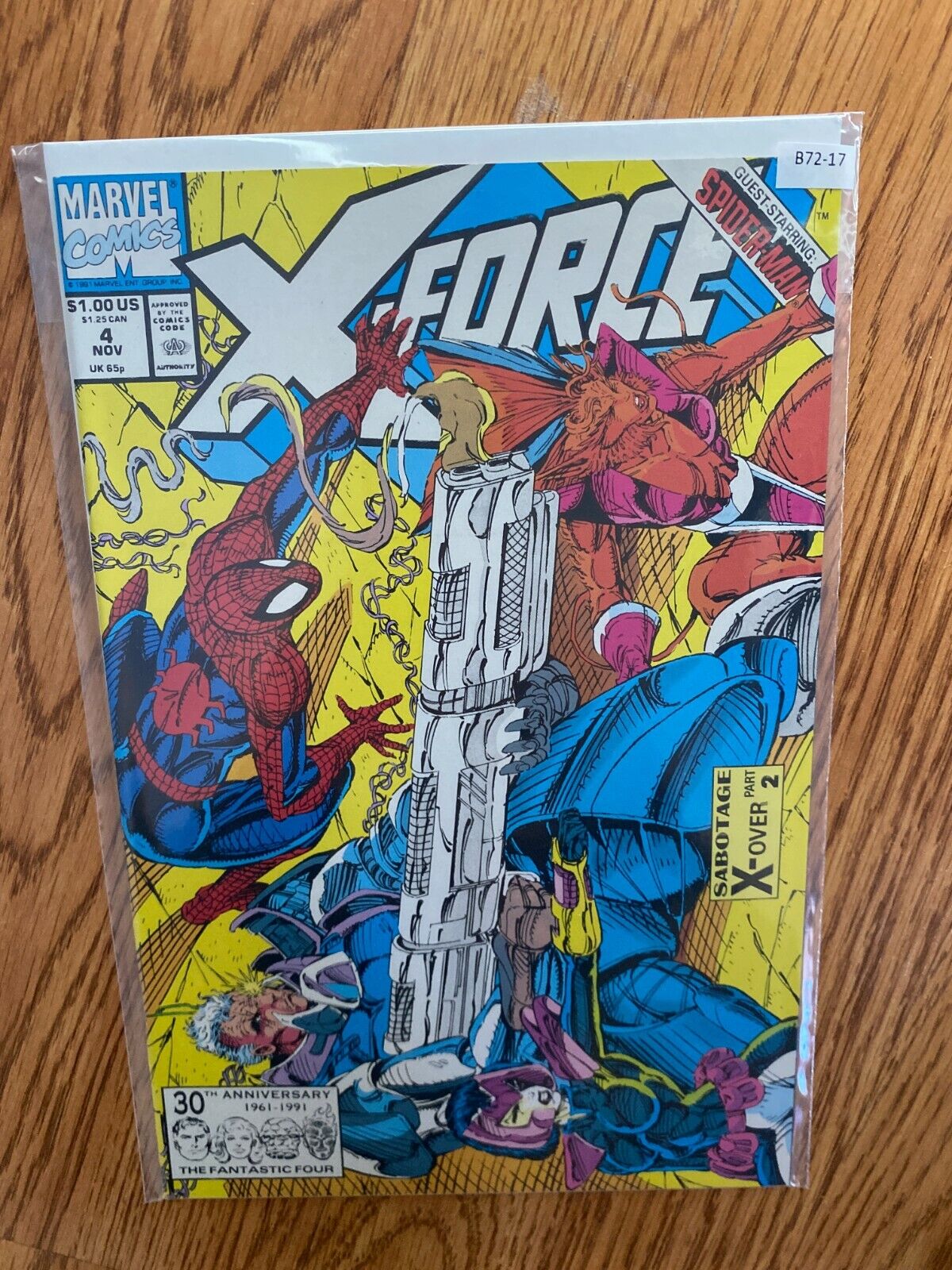 X-Force #4 1991 Spider-Man Deadpool High Grade 9.4 Marvel Comic Book B72-17