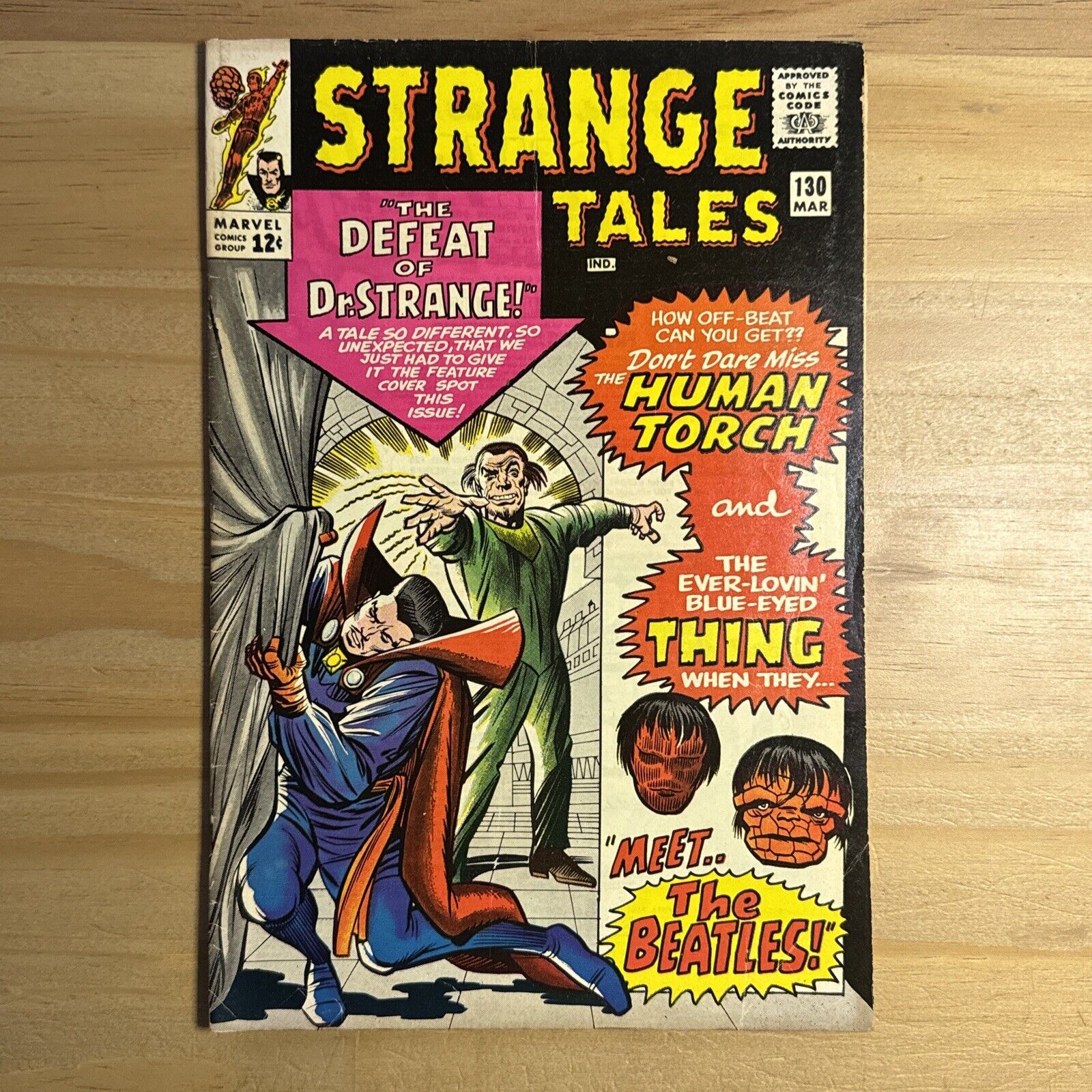 STRANGE TALES # 130 1964 Torch/Thing Doctor Strange The Beatles