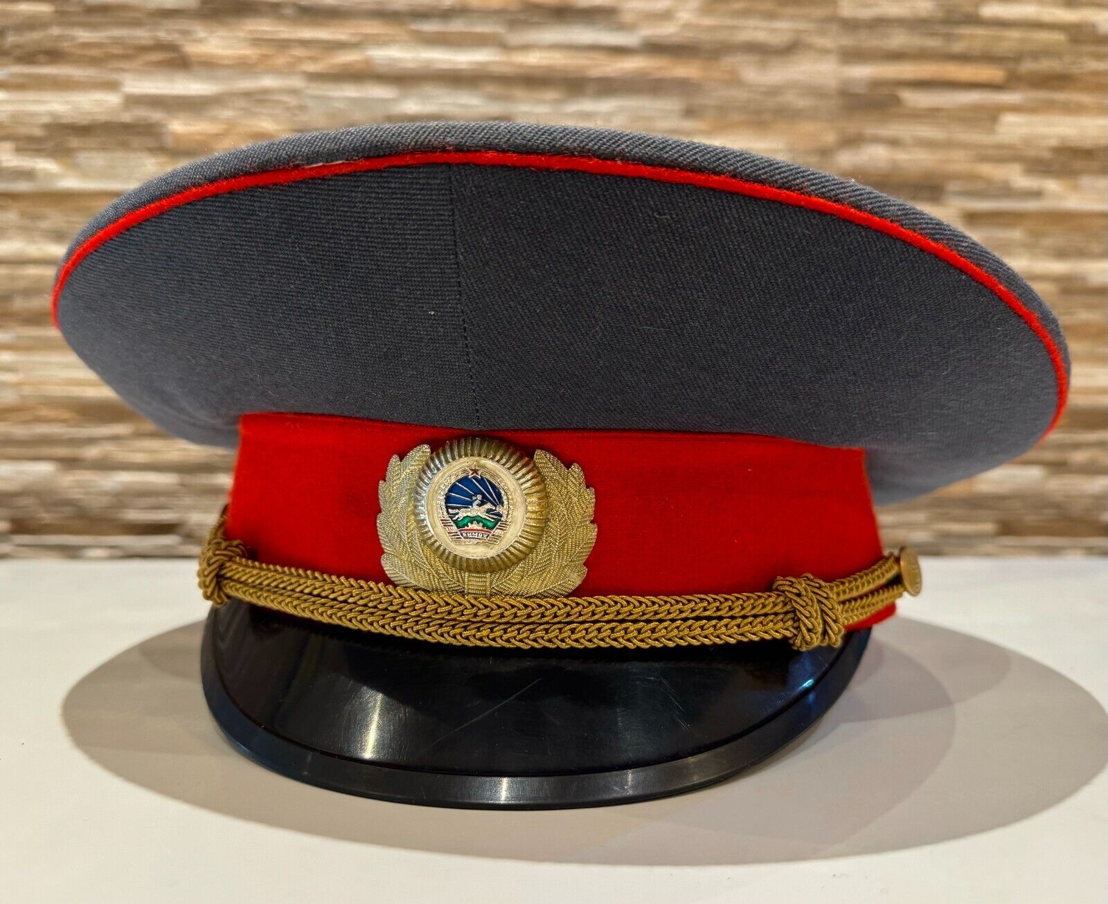 *VERY RARE* Mongolian Police Officer Visor Hat Cap Communist Era Excellent Cond