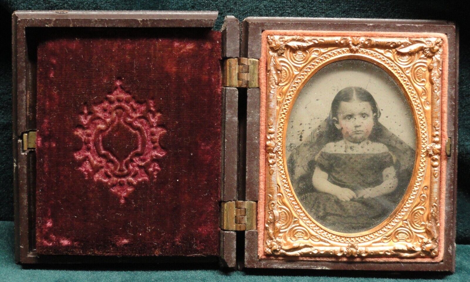 1850s True Ambrotype of Daughter(?) of William Ware & Susan Reed Howland LOOK