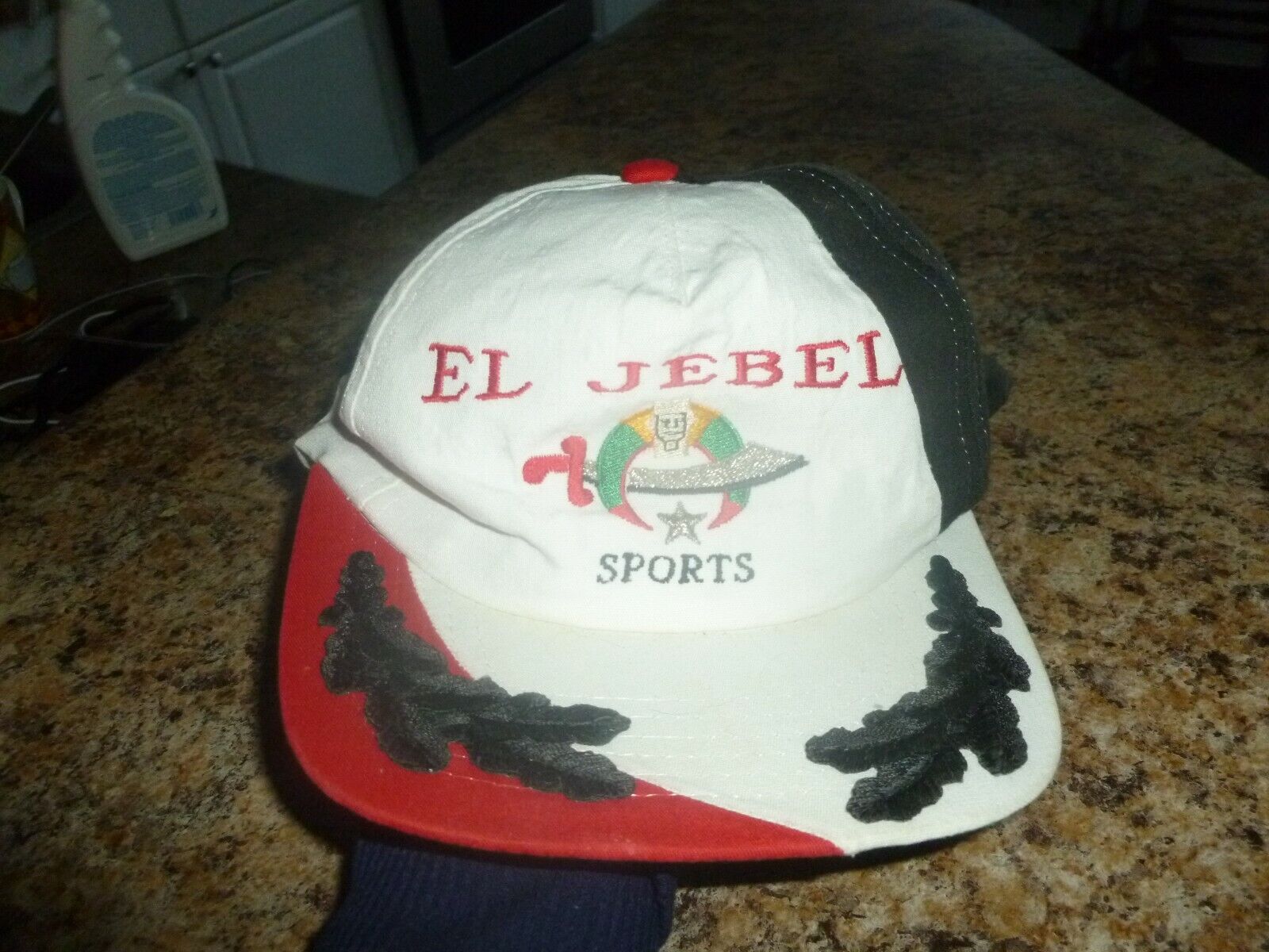 Vintage Freemason Masonic Custom Embroidered El Jebel Sports Hat Cap Snapback OS