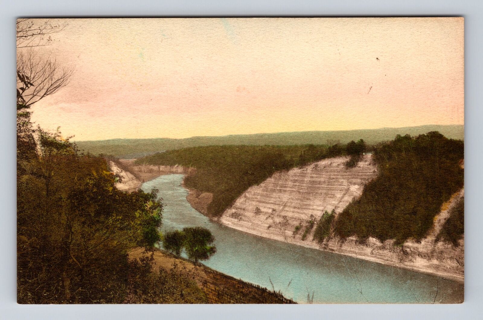 Letchworth State Park NY- New York, Genesee Gorge, Crow\'s Nest, Vintage Postcard