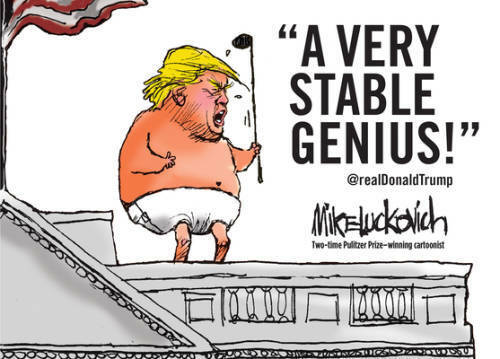A Very Stable Genius - Paperback By Luckovich, Mike - GOOD