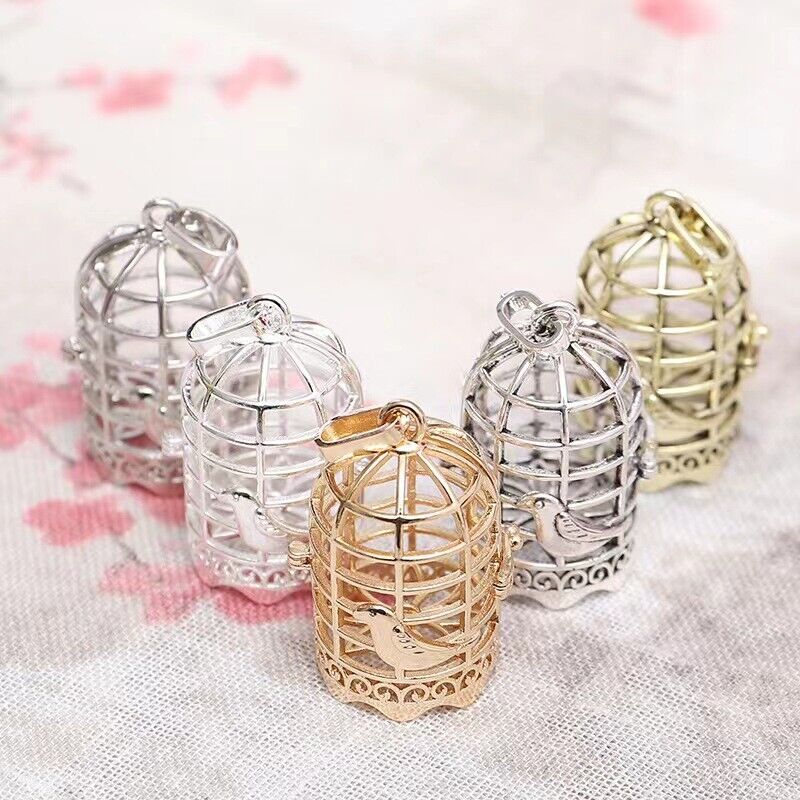1pcs Essential Oils Making Charm sphere Pearl Bead Cage Scent Locket Pendant