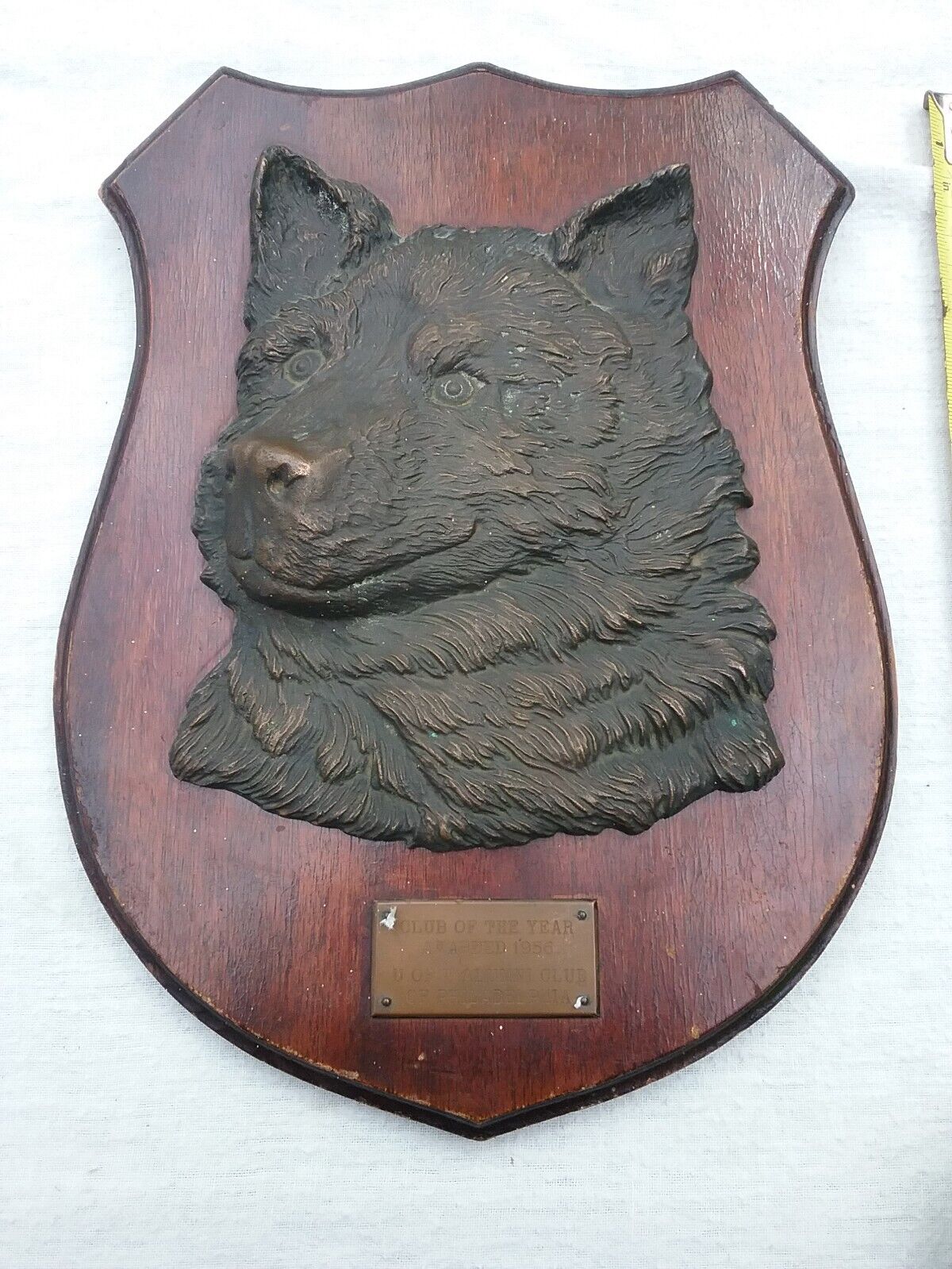 FINAL PRICE VTG University of Washington Huskies Bronze Plaque in Relief UConn