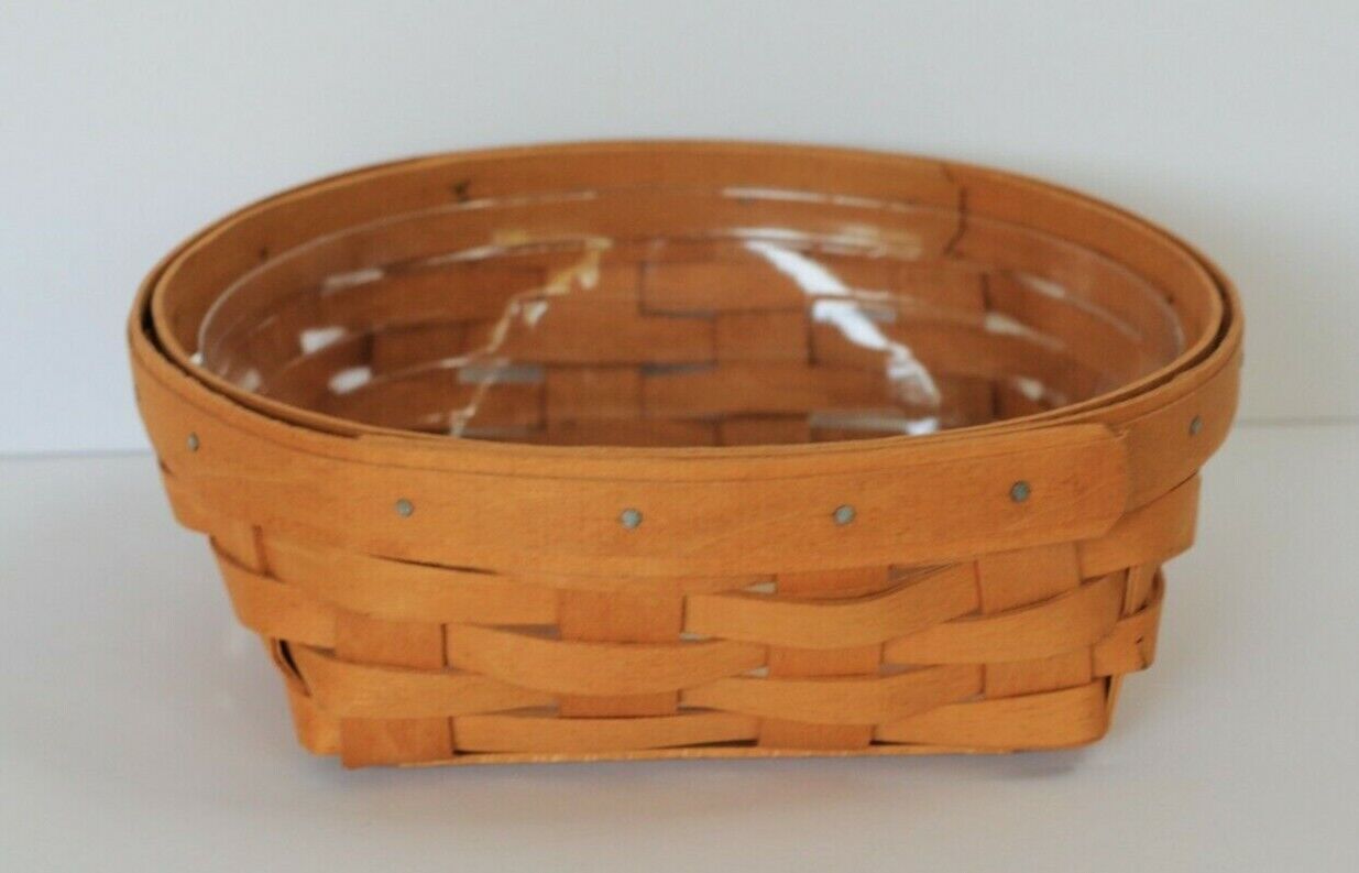 Retired 2000 Longaberger Snack Basket with Protector