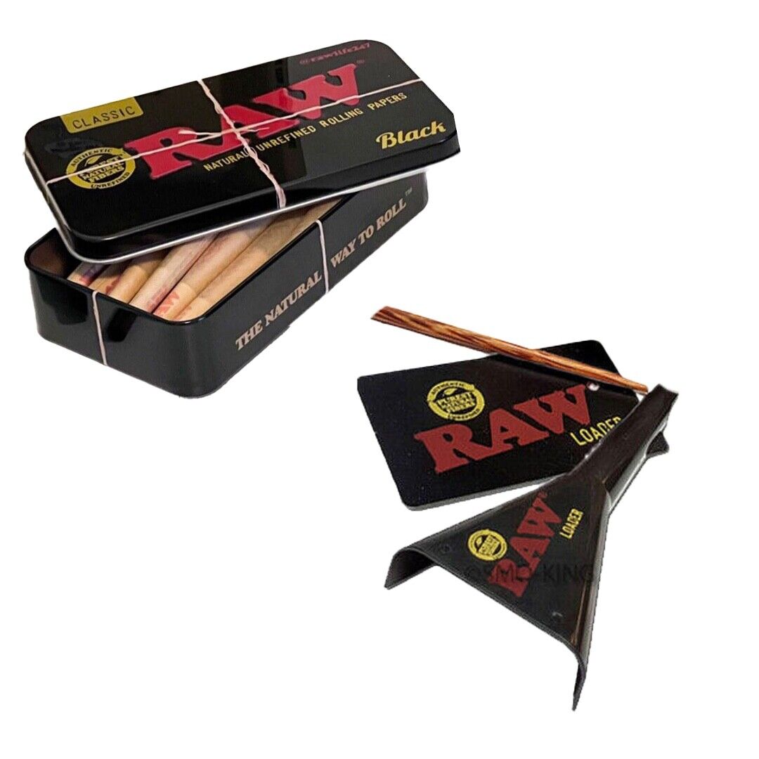 RAW 98 Special Size  cones  15 count  BUNDLE WITH RAW LOADER AND TIN