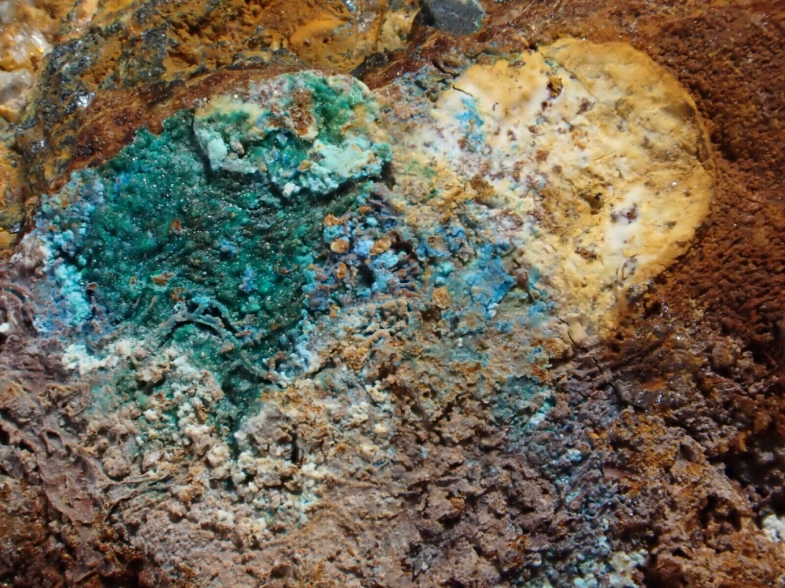 Killer Brochantite Crystals on Covellite etc Wood Copper Mine Cleburne Alabama