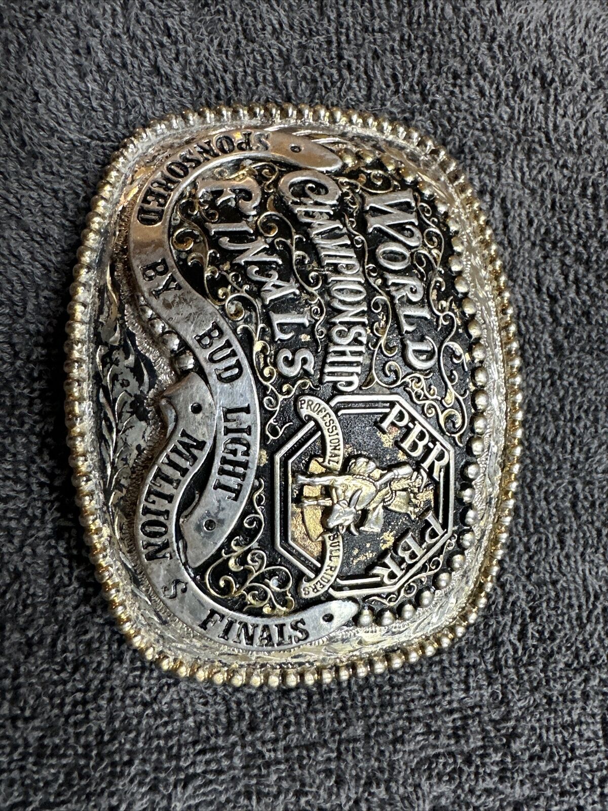 Worlds Champion Finals Rodeo Belt Buckle. NFR PBR Rare Vintage Cowboy Buckle