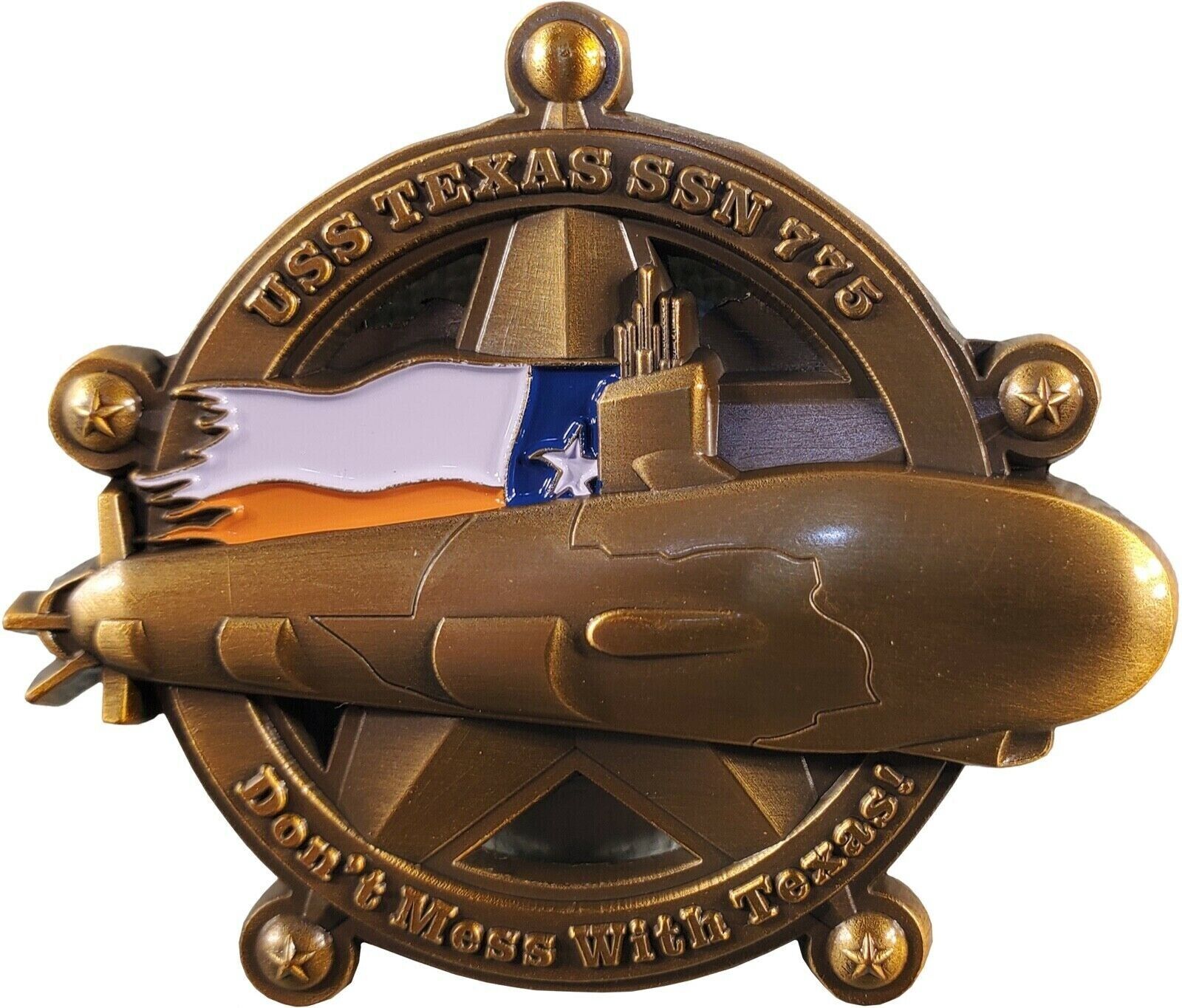 US Navy USS Texas SSN-775 Submarine Commemorative Challenge Coin 131