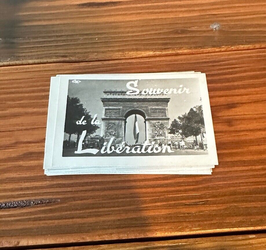 c1940s Souvenir de la Liberation Paris France Mini Snapshot Photos 