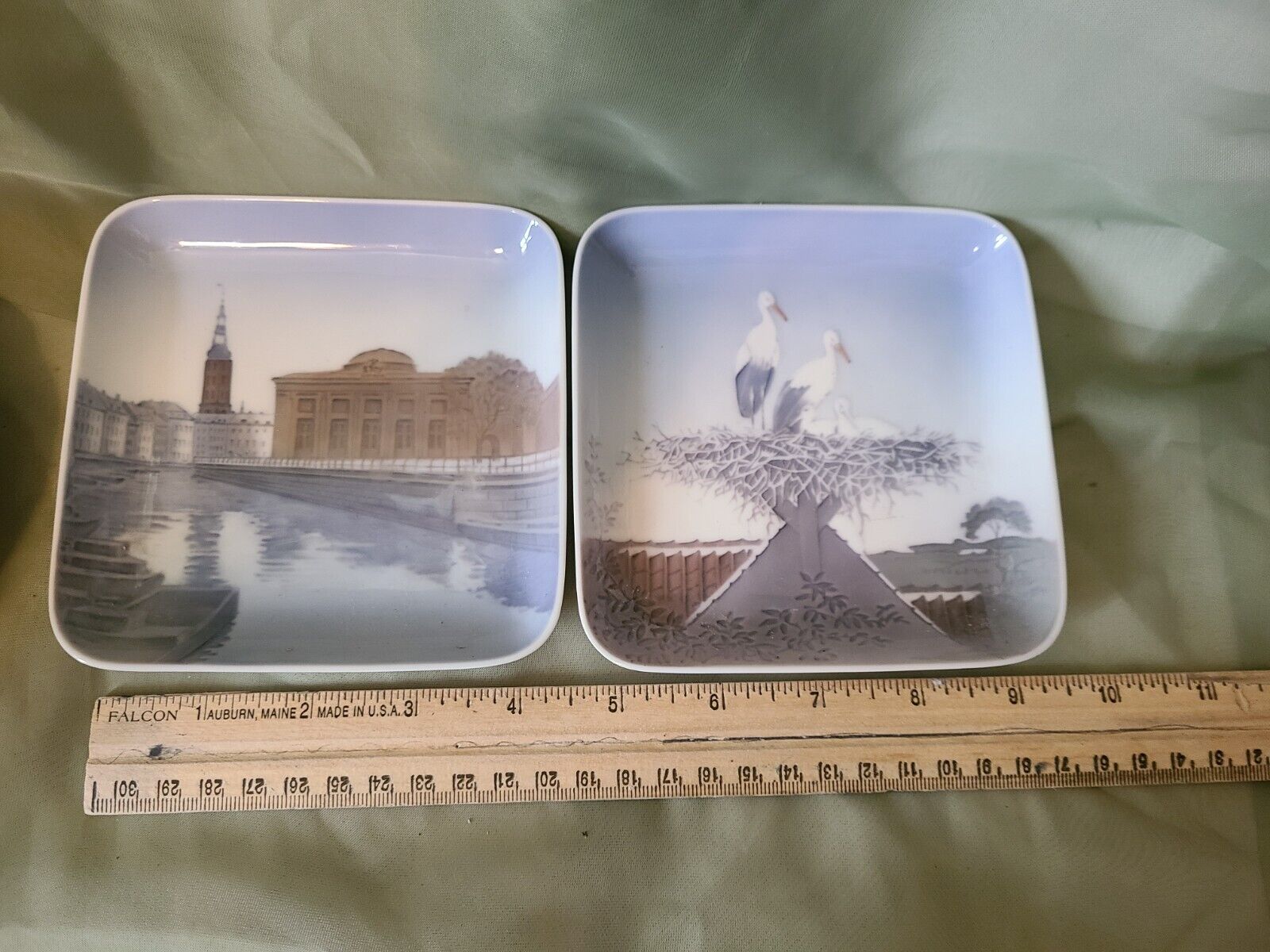 Rare Bing & Grondahl Square Plates