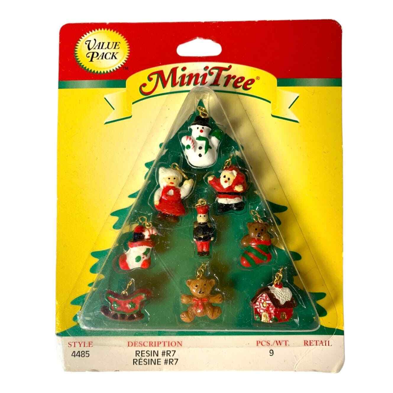 Westrim Miniature Christmas Tree Ornaments Vintage Resin R7 Mini Tree #4485