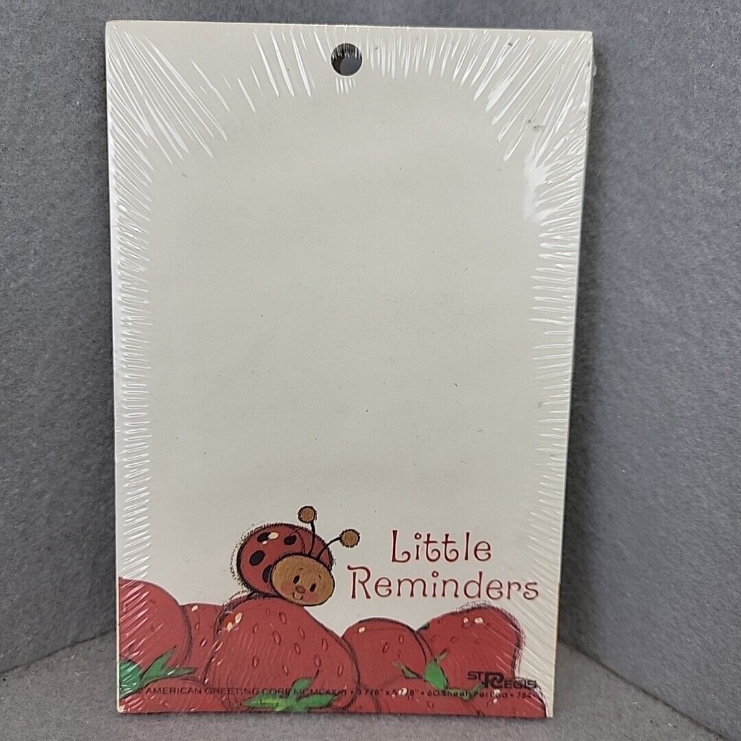Vintage NOS Strawberry Shortcake ladybug Doodle Pads 1981 American Greeting