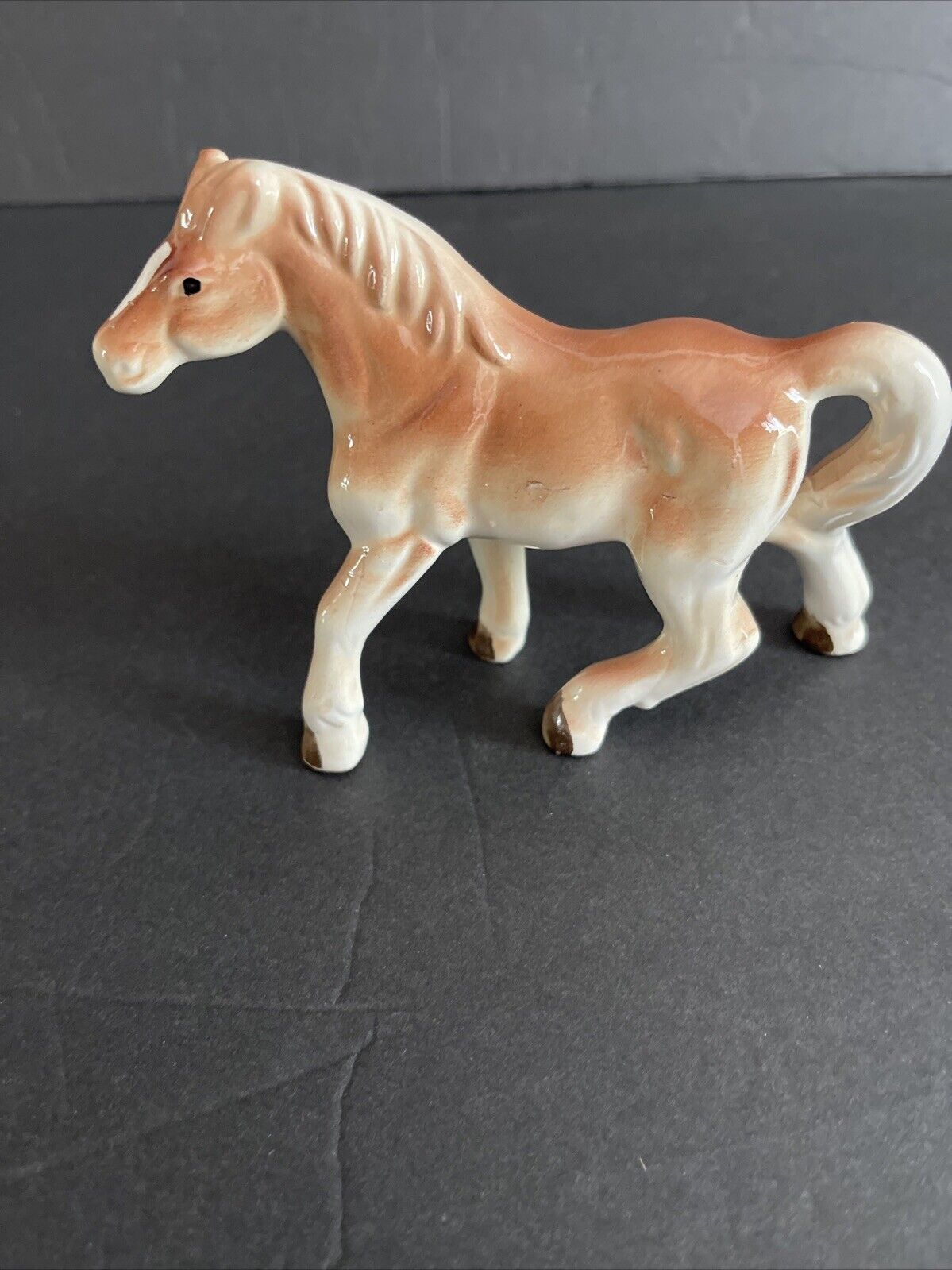 vintage horse figurine japan Ceramic 