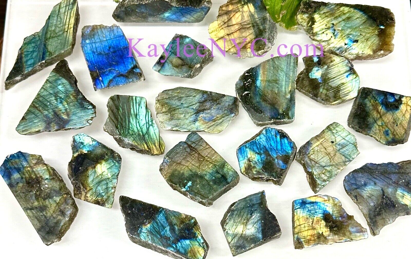 Wholesale Lot 2 Lbs Natural Labradorite Polished Slab Crystal