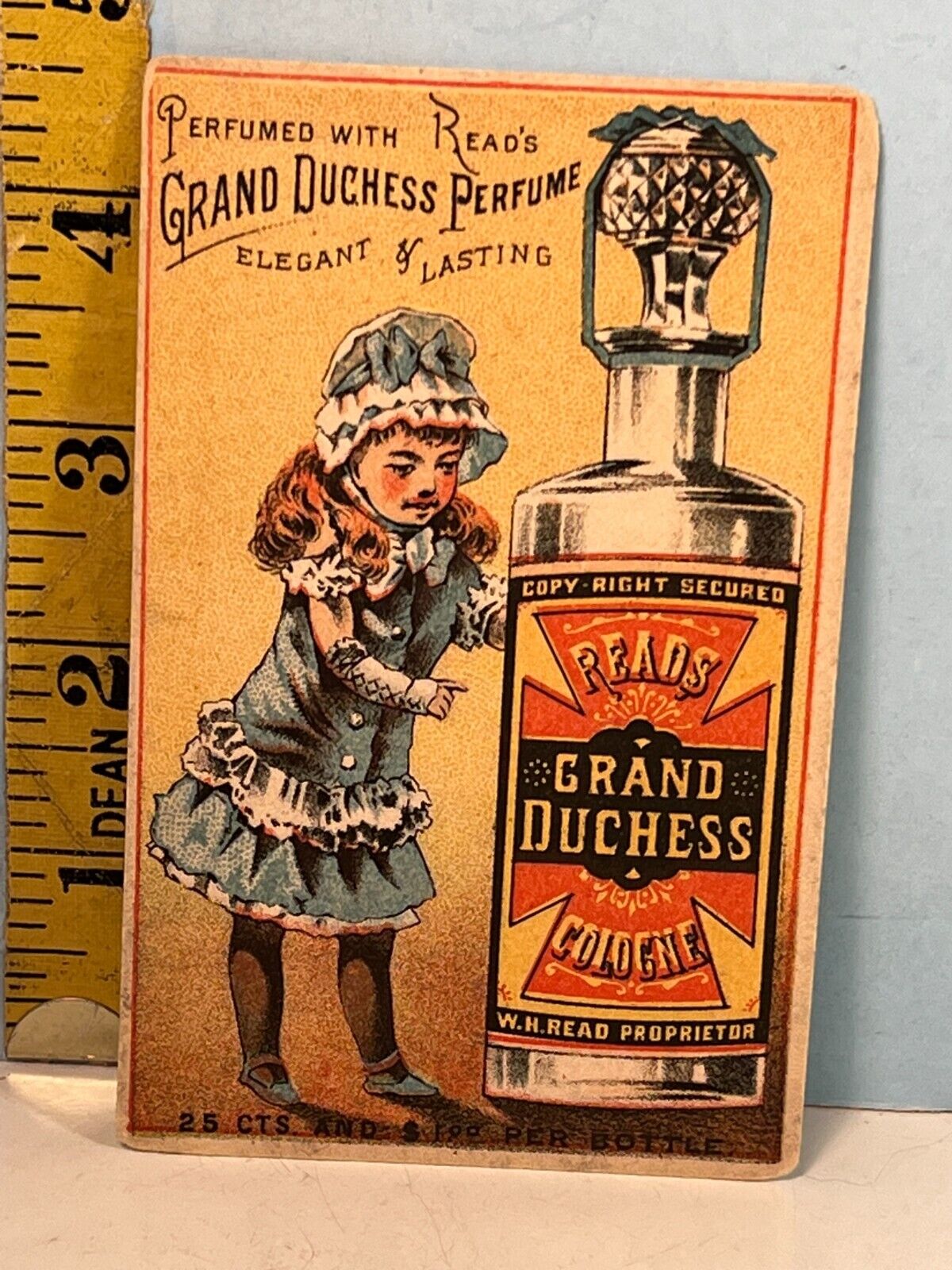 1800's Reads Grand Duchess Cologne Trade Card