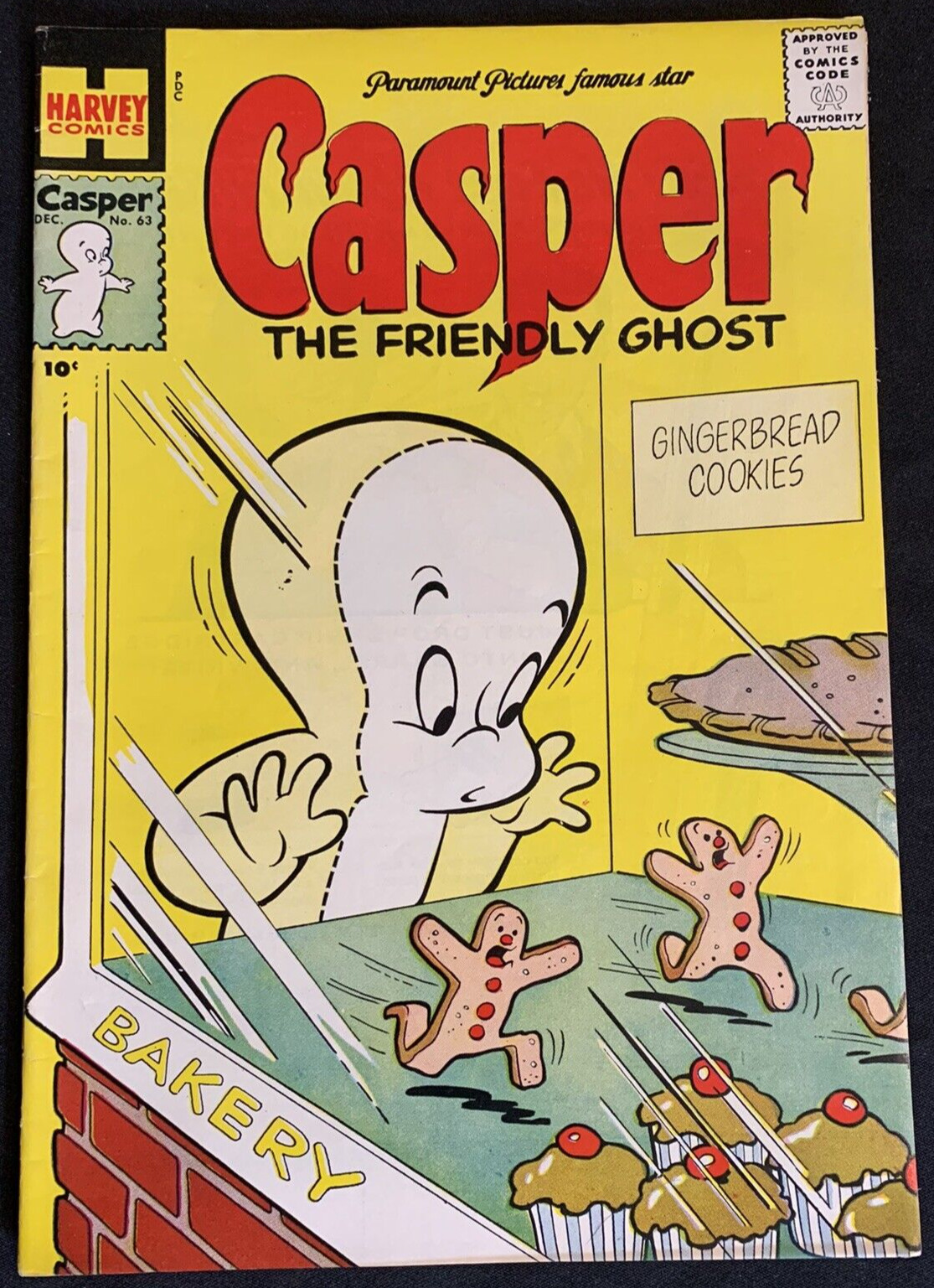 CASPER THE FRIENDLY GHOST #63 1957 HARVEY 2nd app Baby Ghost Original Owner