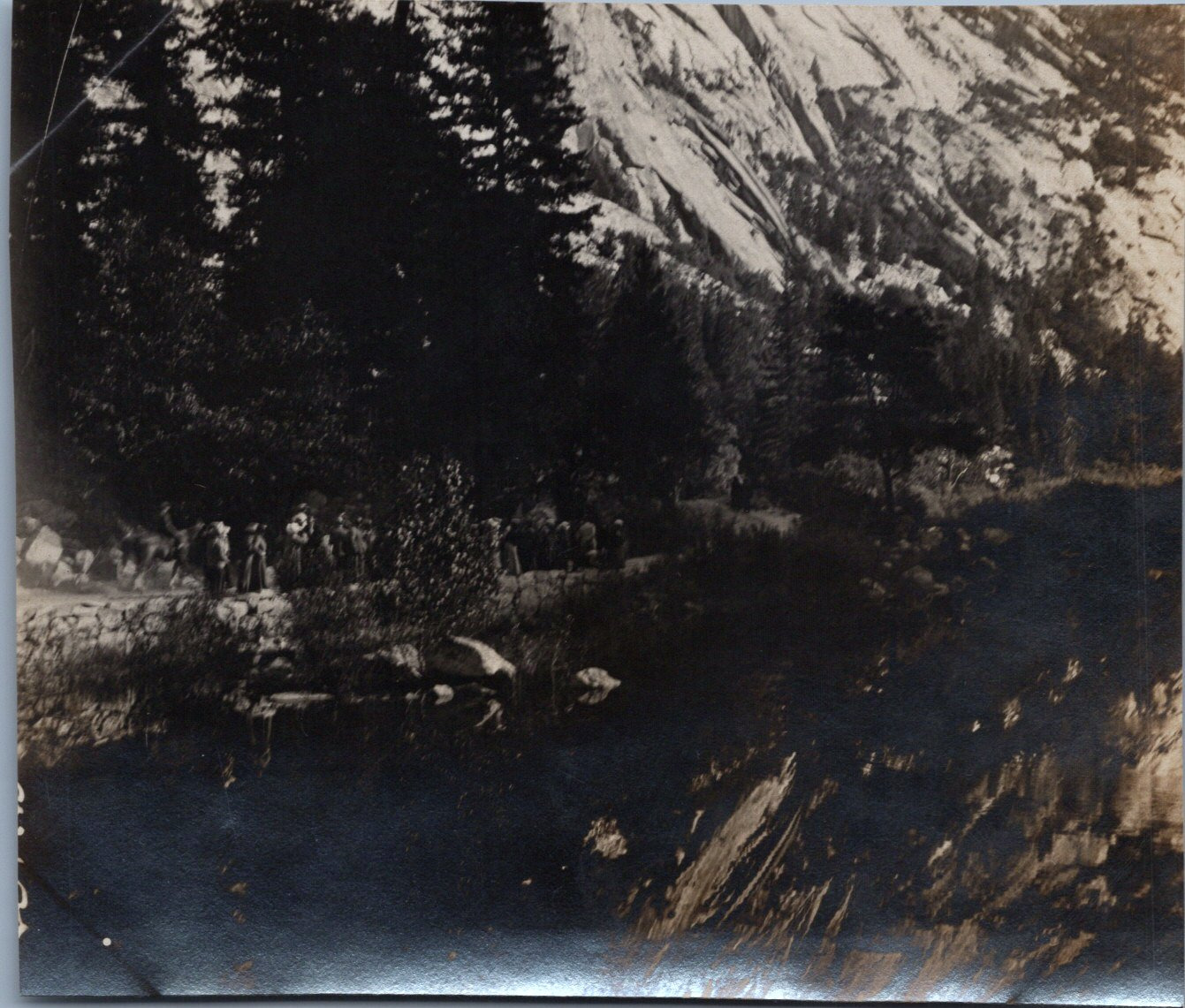 USA, California, Yosemite, the Lake, Vintage Print, ca.1910 Vintage Print Print